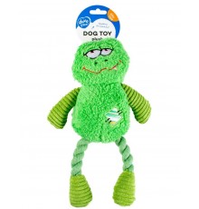 Игрушка для собак плюшевая "Довольная лягушка", зелёная Plush frog silly Green