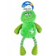 Игрушка для собак плюшевая "Довольная лягушка", зелёная Plush frog silly Green