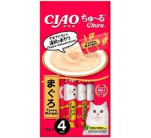 Лакомство для кошек Inaba Ciao Churu Тунец магуро, пюре