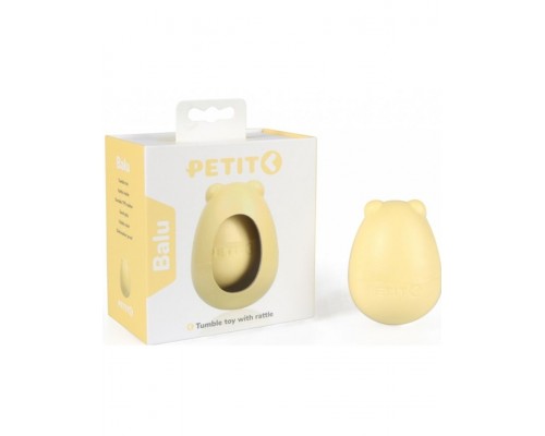 PETIT Игрушка для щенков резиновая "Balu", желтая