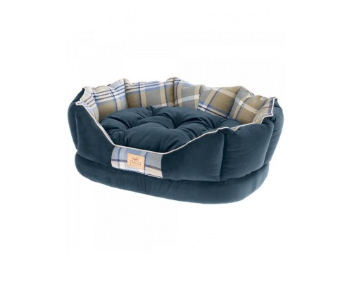 Софа CHARLES 50 синяя с двусторонней подушкой