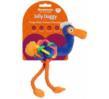 Jolly Doggy Multi Texture Игрушка комби Фламинго для собак