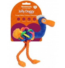 Jolly Doggy Multi Texture Игрушка комби Фламинго для собак