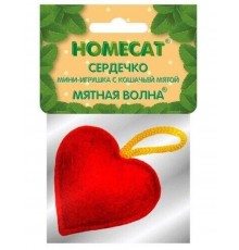 Мини-игрушка с кошачьей мятой Homecat Мятная волна, сердечко