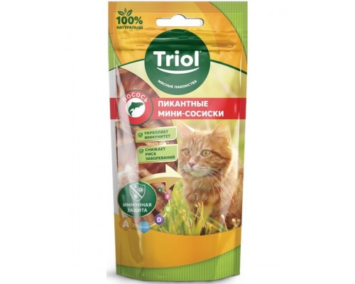 Пикантные мини-сосиски из лосося для кошек