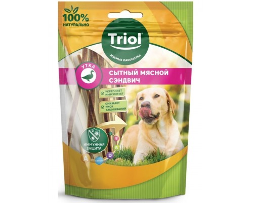 Сытный сэндвич из утки  для собак