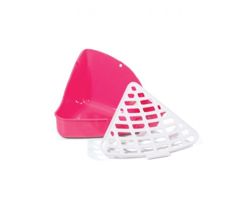 Туалет угловой с сеткой для грызунов и хорьков