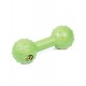 Игрушка для собак из цельнолитой резины "Гантель с колокольчиком"
