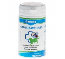 Canina Cat-Vitamin Tabs уникальный витаминно-минеральный комплекс обеспечивает полноценный рост и отличное физическое состояние животного, незаменим при натуральном типе кормления