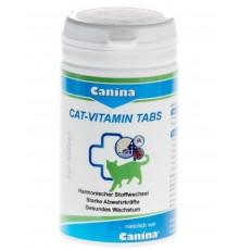 Canina Cat-Vitamin Tabs уникальный витаминно-минеральный комплекс обеспечивает полноценный рост и отличное физическое состояние животного, незаменим при натуральном типе кормления