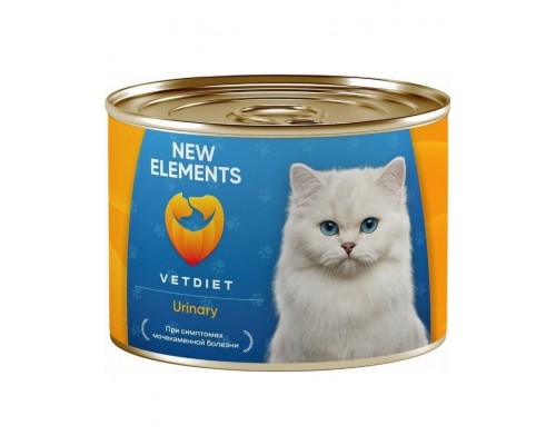 New Elements VETDIET Urinary Паштет из морской рыбы консервы для кошек