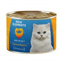 New Elements VETDIET Dermatological Паштет из морской рыбы консервы для кошек