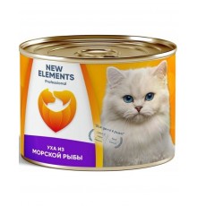 New Elements Professional FISH Уха из морской рыбы консервы для кошек