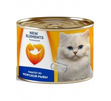 New Elements Professional FISH Паштет из морской рыбы консервы для кошек