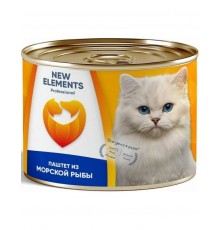 New Elements Professional FISH Паштет из морской рыбы консервы для кошек