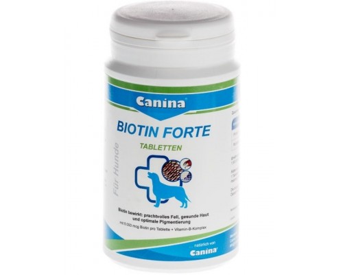 Canina Biotin Forte (Биотин Форте) при тусклой шерсти, зуде, выпадении волос, перхоти, проблемах с пигментацией