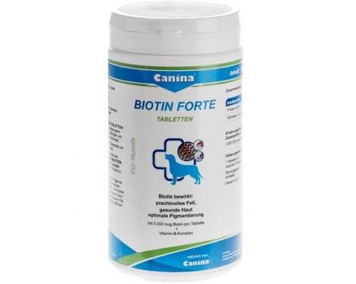 Canina Biotin Forte (Биотин Форте) при тусклой шерсти, зуде, выпадении волос, перхоти, проблемах с пигментацией