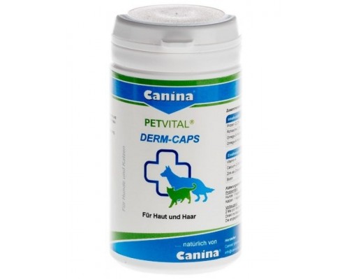 Canina Petvital Dеrm Caps способствует обеспечению дневной потребности в полиненасыщенных жирных кислотах