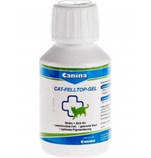 Canina Cat-Felltop-Gel гель содержит биотин и цинк, необходимые для здоровой кожи, блестящей и яркой шерсти