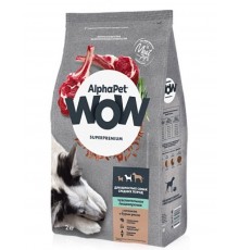 AlphαPet WOW Superpremium с ягненком и бурым рисом для взрослых собак средних пород с чувствительным пищеварением