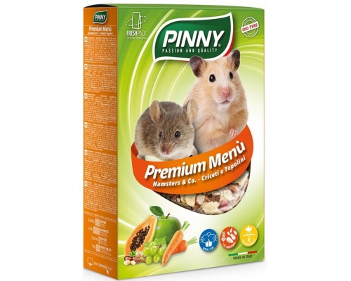 PINNY Premium Menu Полнорационый корм для хомяков и мышей с фруктами