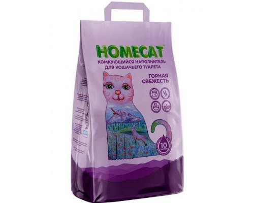 Наполнитель HOMECAT комкующийся "Горная свежесть"