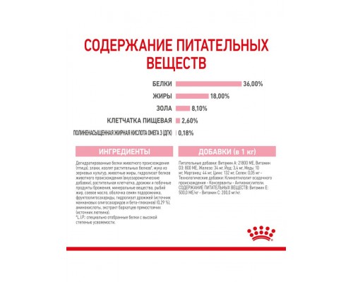 Kitten корм сухой полнорационный сбалансированный для котят в период второй фазы роста (в возрасте до 12 месяцев)