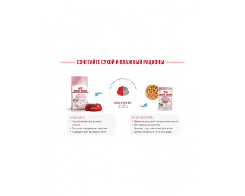 Kitten корм сухой полнорационный сбалансированный для котят в период второй фазы роста (в возрасте до 12 месяцев)