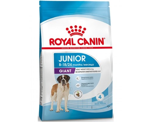 Giant Junior корм сухой полнорационный для щенков очень крупных пород (вес взрослой собаки более 45 кг) в возрасте от 8 до 18/24 месяцев