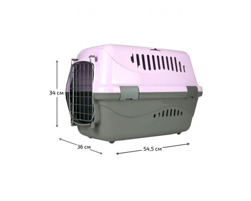 Переноска "Турне" 54,5*36*34см с металлической дверцей, без комплектации