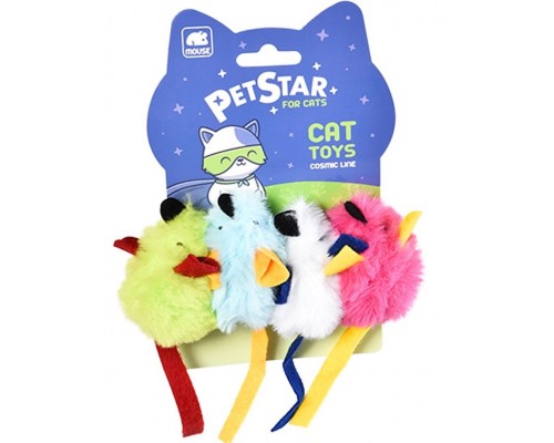 Набор мышек 4 штуки (искусственный мех)