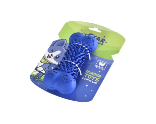 Игрушка для собак Косточка игольчатая, резина 15*6,2 см, вес 204 г