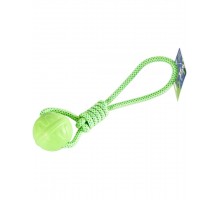 Игрушка для собак Мяч на веревке, термопластичная резина