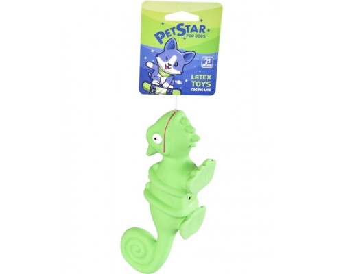 Игрушка для собак Хамелеон с пищалкой, латекс