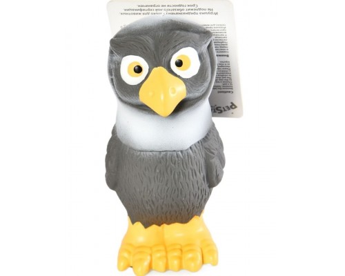 Игрушка для собак Сова с пищалкой, латекс