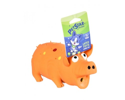 Игрушка для собак Поросёнок с пищалкой, латекс