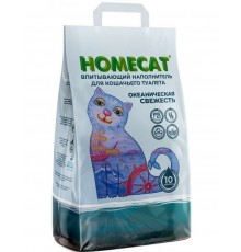 Наполнитель HOMECAT впитывающий "Океаническая свежесть"