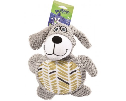 Игрушка для собак Собачка с пищалкой, плюш/текстиль