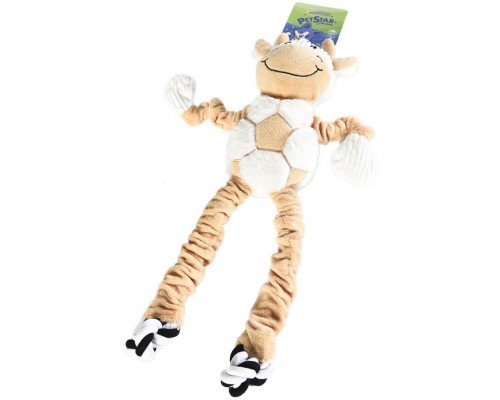 Игрушка для собак Корова с пищалкой, плюшевая