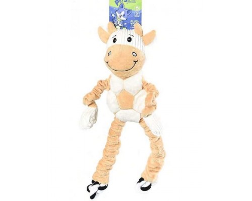 Игрушка для собак Корова с пищалкой, плюшевая