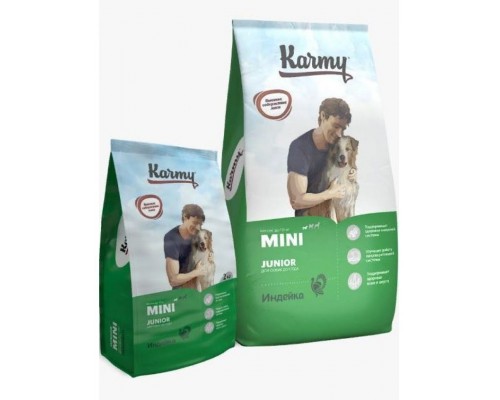 Mini Junior для щенков мелких пород, беременных и кормящих сук с индейкой