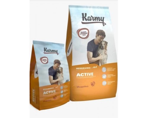 Active Medium&Maxi для взрослых собак средних и крупных пород при высоких физических нагрузках с индейкой