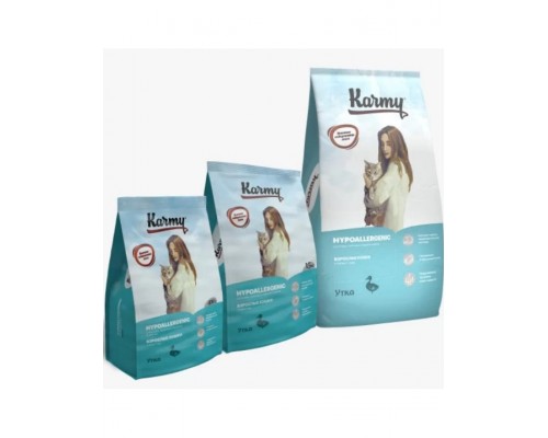 Hipoallergenic сухой корм для кошек при пищевой аллергии c уткой