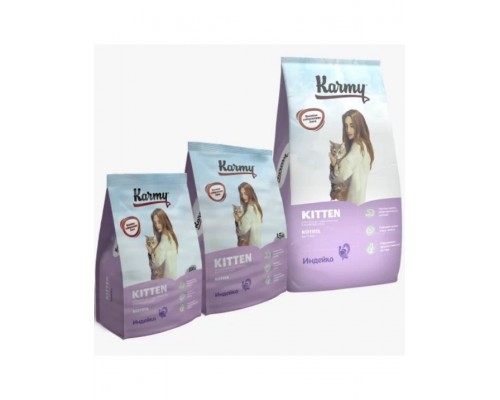 Kitten корм для котят с индейкой