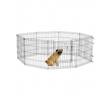 Вольер Life Stages 8 панелей с дверью-MAXLock черный