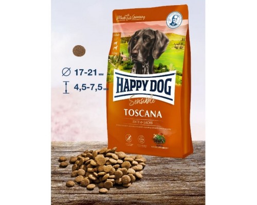 Supreme Sensible Toscana с уткой и лососем для собак с избыточным весом и кастрированных