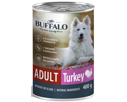 Mr.Buffalo Adult Dog «ИНДЕЙКА» консервы для собак