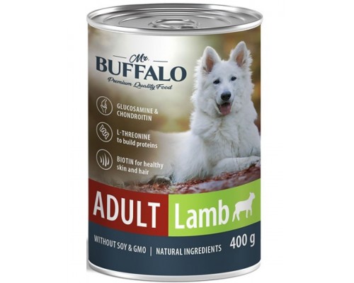 Mr.Buffalo Adult Dog «ЯГНЕНОК» консервы для собак