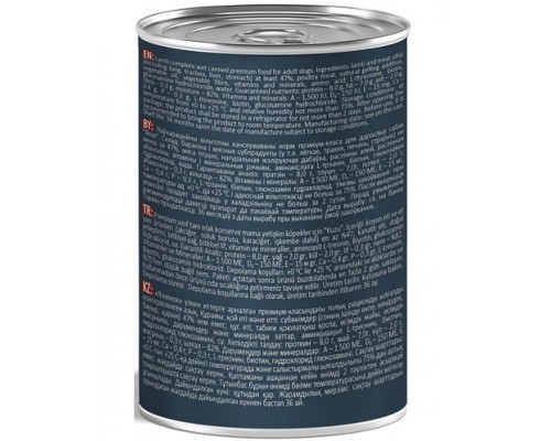 Mr.Buffalo Adult Dog «ЯГНЕНОК» консервы для собак