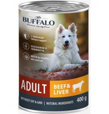 Mr.Buffalo Adult Dog «ГОВЯДИНА И ПЕЧЕНЬ» консервы для собак